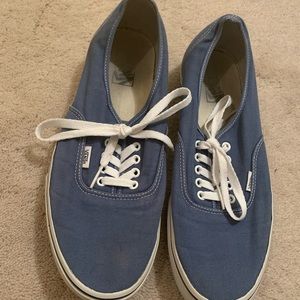 Size 12 Blue Canvas Vans.